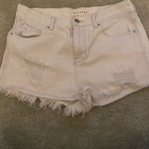 Distressed Denim Shorts